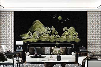 南阳森佰汇航空纤维墙咔（湖光山色）