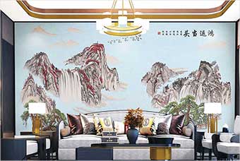 南阳森佰汇航空纤维墙咔（鸿运当头）